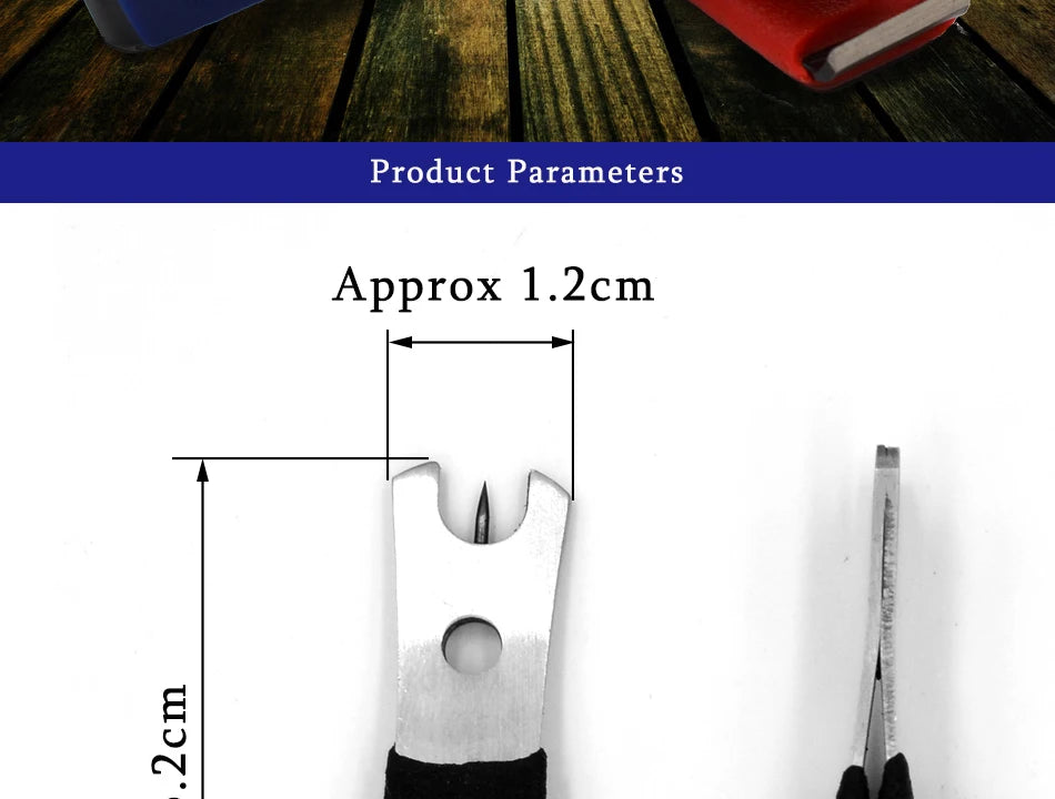 MNFT 1Pcs Fly Fishing Line Nipper Cutter Clipper with Eye Needle Fishing Tool