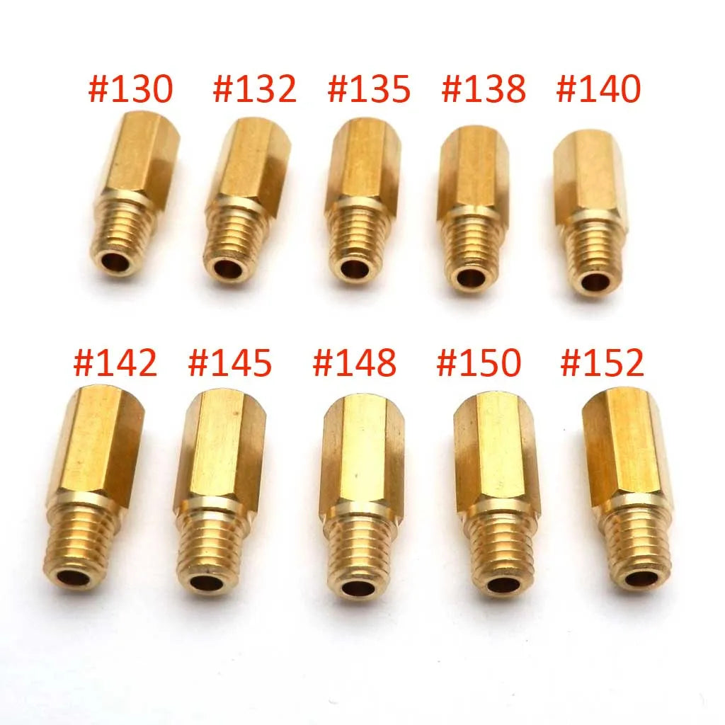 Pack of 10 Pieces Main Jet For Keihin FCR OKO KOSO PE PWK Carburetor Hexagon Motorcycle Main Injector Nozzle