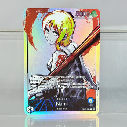 Anime One Piece OPCG English Leader Nami Law Ace Luffy Sabo Zoro Sanji Replica  Reiju Perona Game Collection Proxy Cards