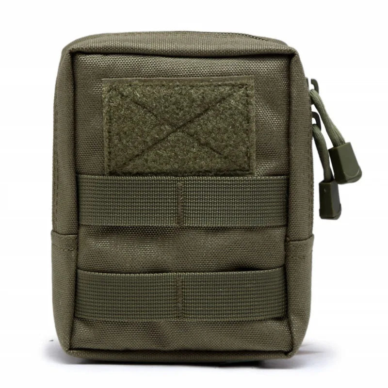 Molle Utility EDC Waist Bag Tactical Pouch Medical First Aid Bag Outdoor Sports Camping Hunting Waist Belt Pocket Sundry Bag