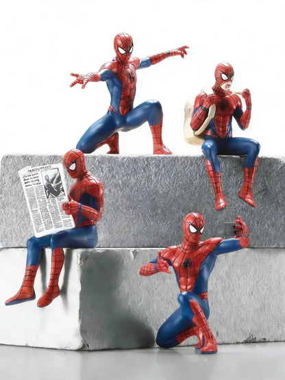 NEW 7-9cm Action Figure Spider-Man Anime Collection Mini Toys Model Children Gift Hasbro Marvel Spider Man Superhero Spiderman