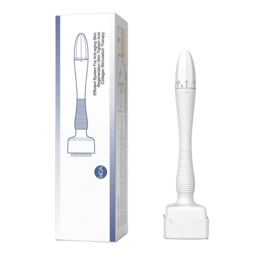 new adjustable derma stamp  microneedle microneedling 140 pins skin care beard growth scalp hair