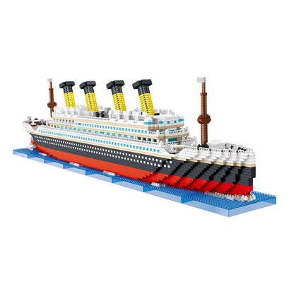 KNEW BUILT 6 Kinds Titanic Model Cruise Ship Building Block for Adult Micro Mini Brick Toy Perfect Gift Entertainment Decoration