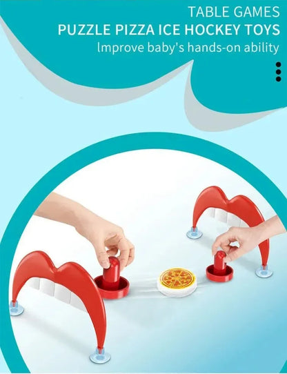 Desktop Pizza Ice Hockey Toy board Game Educate Parent -Child Interactive Game Kids/Adults Toys Family Gathering party game Gift