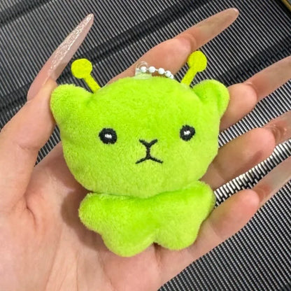 Cute Alien Cat Plush Pendant Super Soft Plushie Dolls Keychain Kawaii Mini Toy Backpack Pendant Lovely Bag Decor Christmas Gift