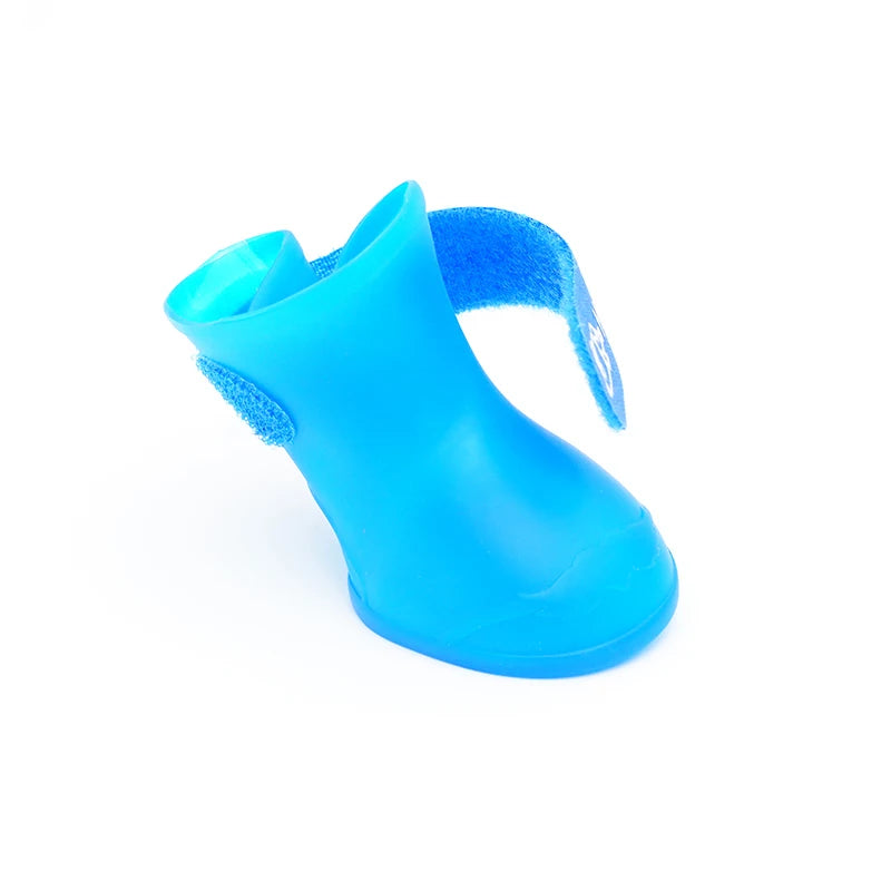 Pet silicone rain shoes anti-dirty non-slip waterproof dog shoes soft bottom footwear small dogs cats teddy Shoes