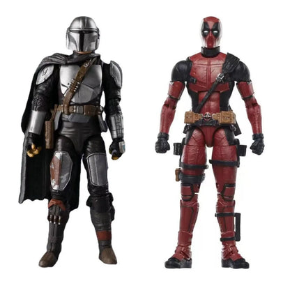 Legends Series X-Men Deadpool The Manda lorian DIN DJARIN & Yoda Action Figure Joints Moveable PVC Model Toys Collection Doll