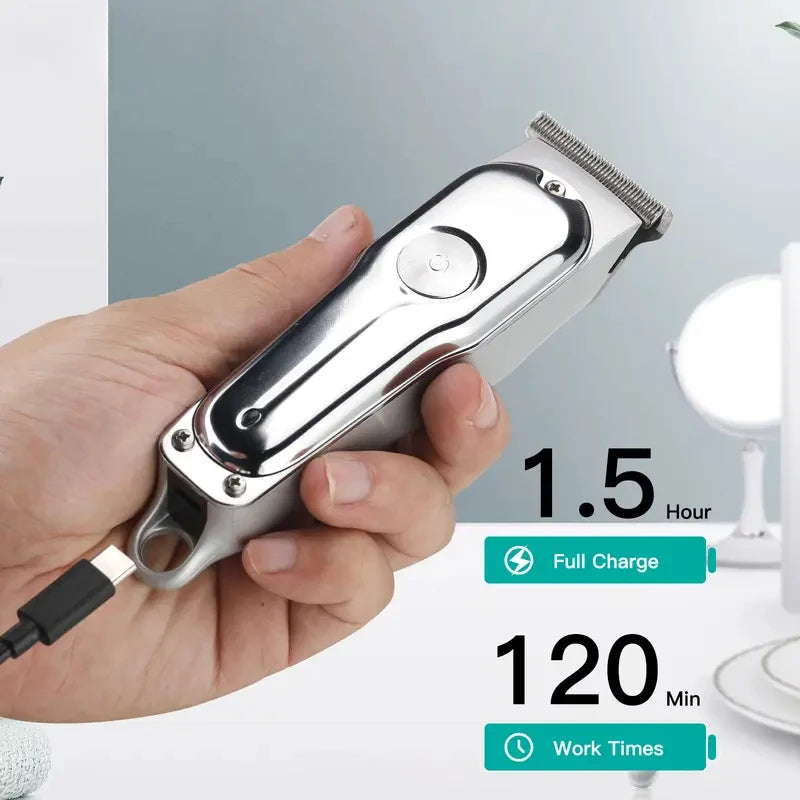 2026 New Hair Trimmer Professional Hair Clipper Rechargeable Hair Cutting Machine Cordless Portable Trimmer for Men