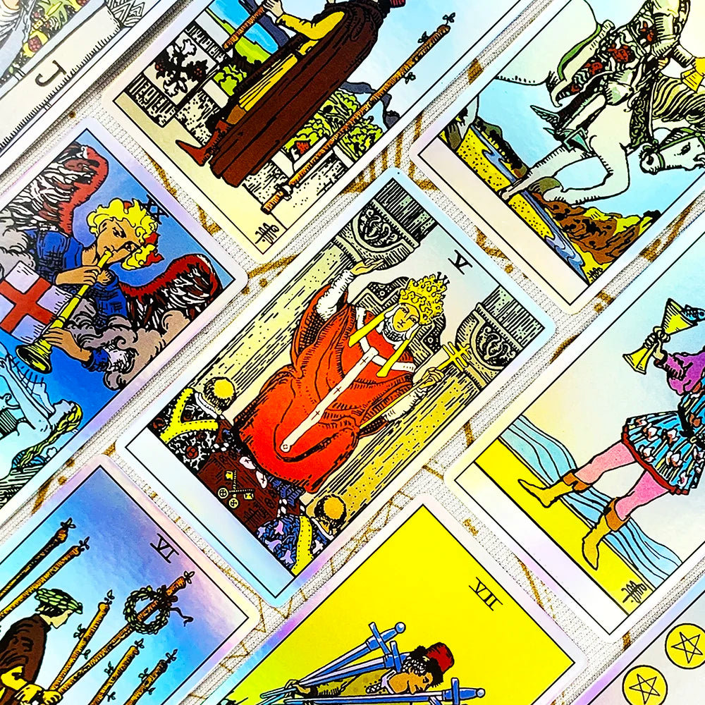 Tarot Oracle 78pcs Specially Designed Cards Family Entertainment Fate Divination Card Game ,Holiday Games, Christmas Gifts