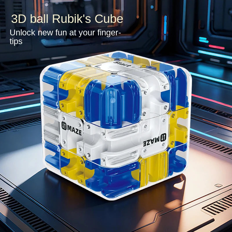 3D Maze Magic Cube Fidgeting Toys Kids Labyrinth Creative Puzzle Intelligence Cube Logical Thinking Anti Stress Educational Toys