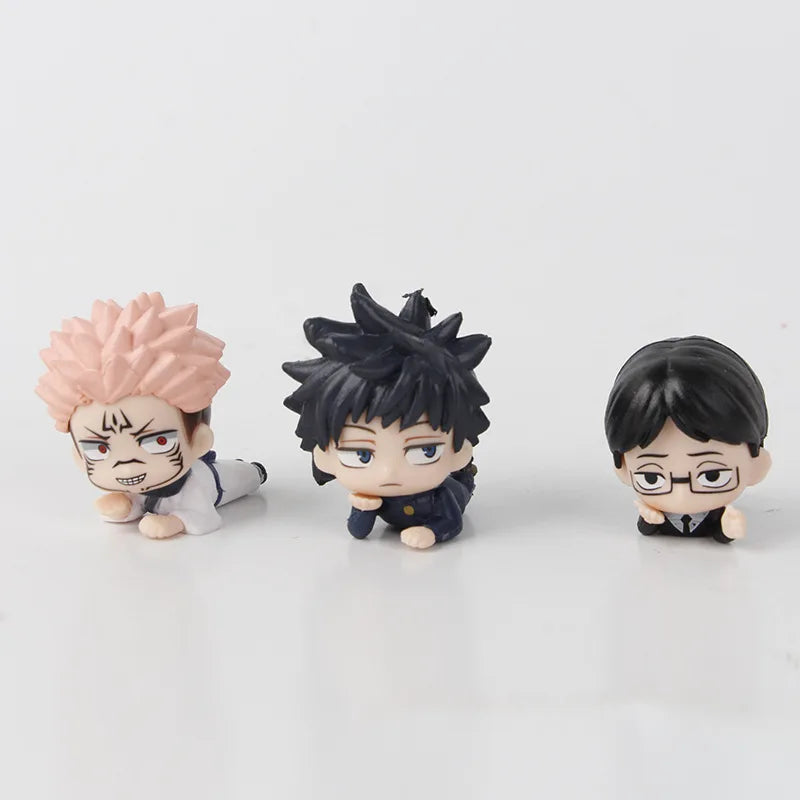 7pcs/set Jujutsu Kaisen Satoru Gojo Itadori Yuji Megumi Kugisaki Sukuna Geto Suguru Anime Figure Toys Cute Doll Collection Model