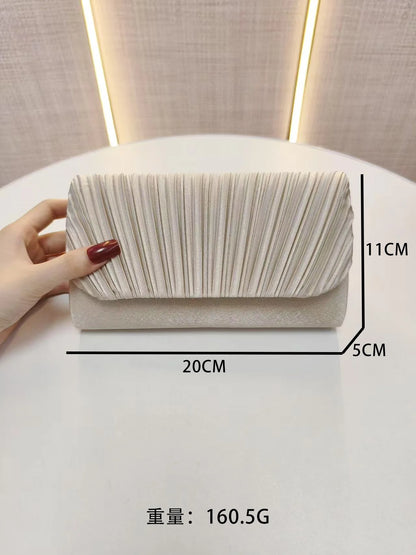Texture Noble and Fashionable One Shoulder Crossbody Fashion Bag Party hand bag elegant luxury Fashion fold evening clutch bag