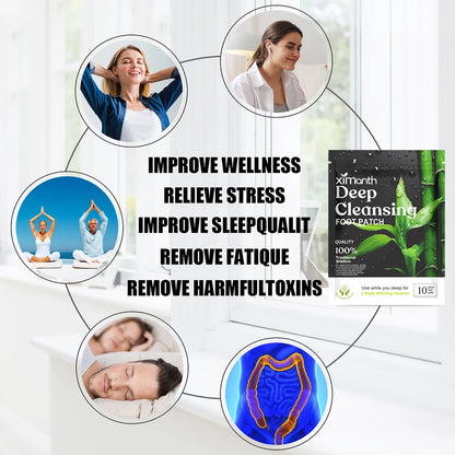 Natural Detox Foot Patches 10-50PCS/Bag Stress Relief Feet Deep Sleep Herbal Detox Sticker Relieve Stress For Foot Care Tools