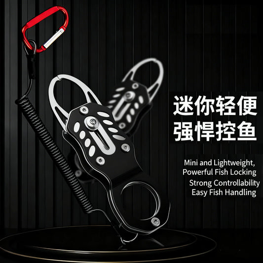 Mini fishing control device, multifunctional stainless steel fishing pliers, portable lure fishing tool, bass handling pliers
