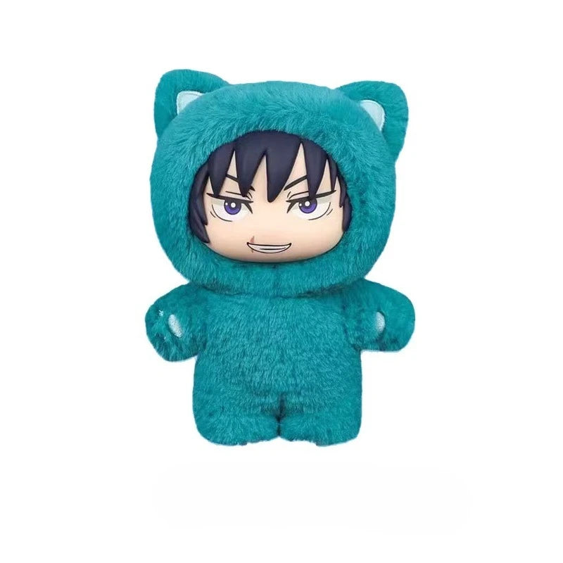Jujutsu Kaisen Battle V2 Cat Paradise Party Series Art Collectible Blind Box Toy Cute Plush Doll Anime Periphery Surprise Gift