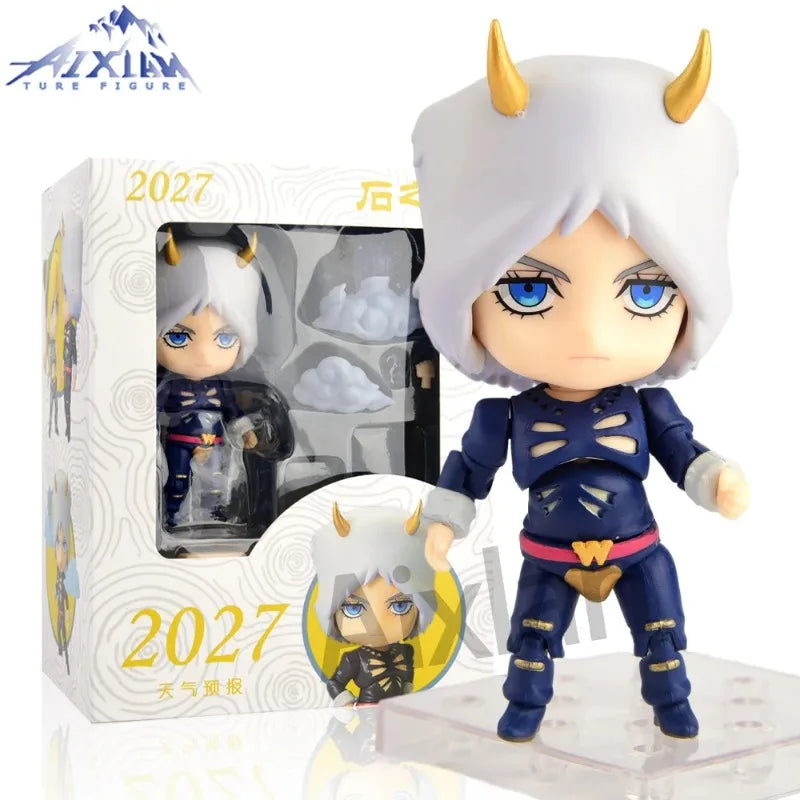 Aixlan#2027 JoJo's Bizarre Adventure Figure Weather Report Cute Edition 10cm JOJO PVC Action Figure Amine Collectible Figurine