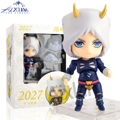 Aixlan#2027 JoJo's Bizarre Adventure Figure Weather Report Cute Edition 10cm JOJO PVC Action Figure Amine Collectible Figurine