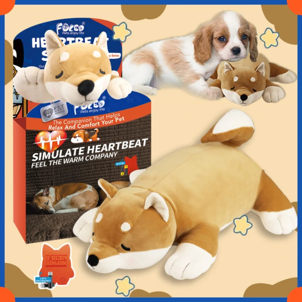 Plush Puppy Heartbeat Toys, Birthday Gifts, Rich Dog Puzzle Toys, Behavior Training, 16 Christmas