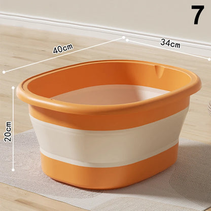 1Pcs Foot Bath Basin Portable Foot Soak Foot Tub Foldable Home Foot Bath Bucket Massage Foot Wash Leisure Health Bucket