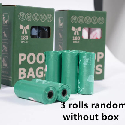 180PCS Dog Waste Bags Thick Leakproof Pet Poop Bags with Easy Carry Rolls for Dogs Cats Walking Outdoor Cleaning