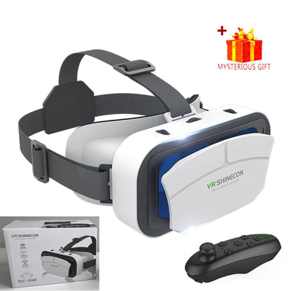 Shinecon Viar Virtual Reality VR Glasses Headset 3D Device Helmet Goggles Lenses For Smartphone Smart Phone Game Cell Mobile Set