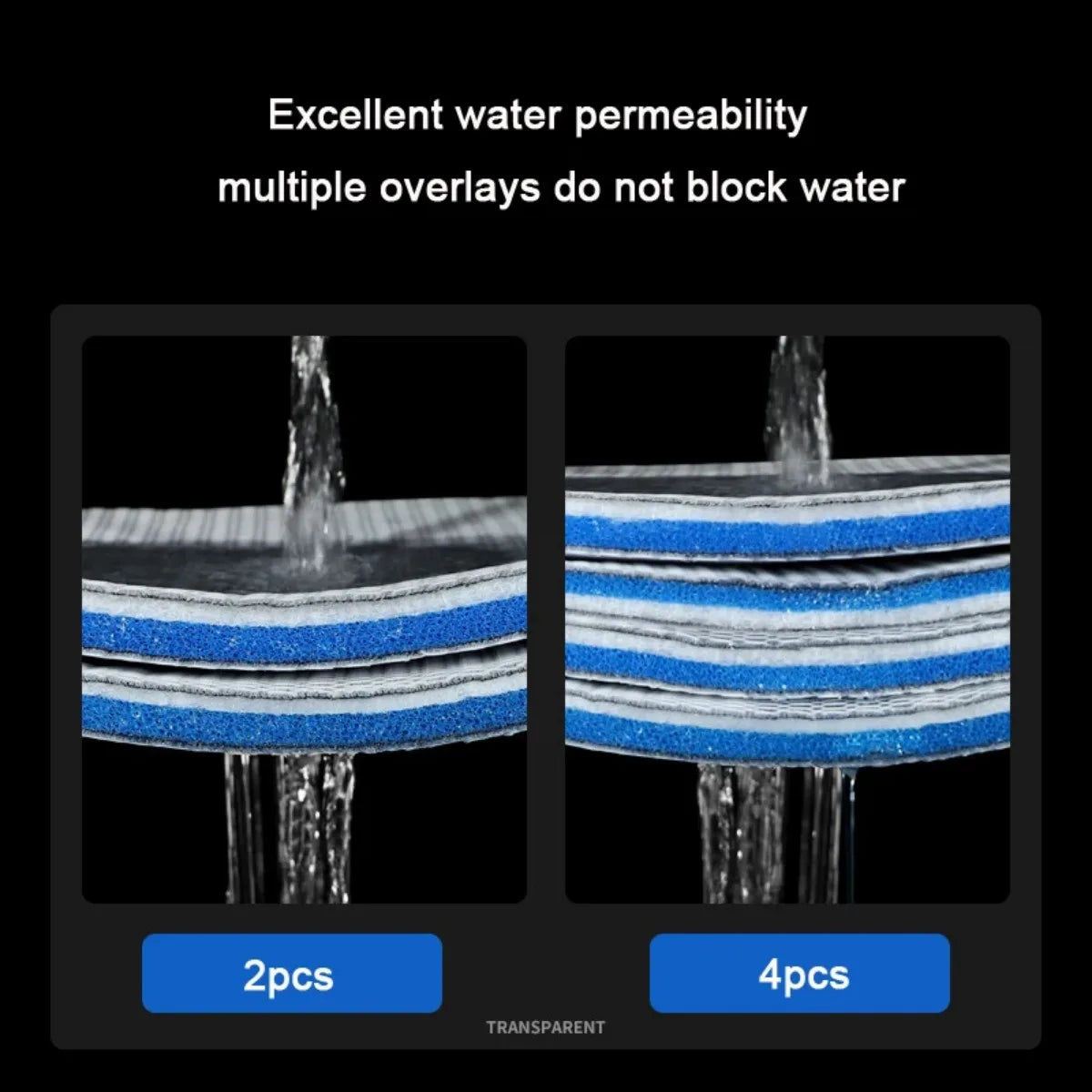 15 Layers Aquarium Filter Media Sponge 15D Fish Tank No Glue Foam Biochemical Cotton Aquarium Accessories Filter Meterial