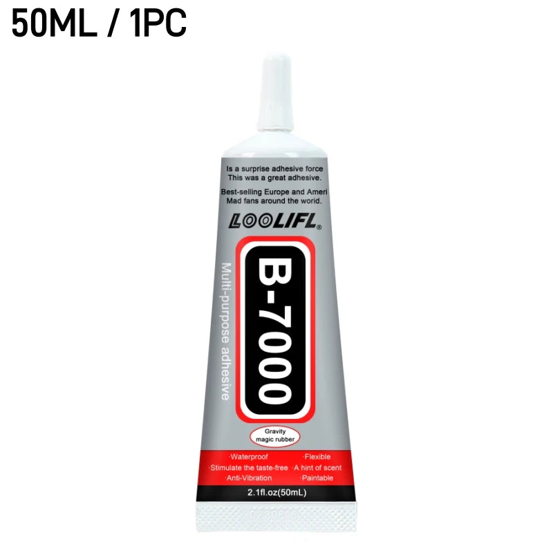 B7000 Glue Multi Purpose Adhesive Strong Clear Glue For Phone Screen Repair Jewelry Making DIY Crafts Metal Glass Plastic Wood