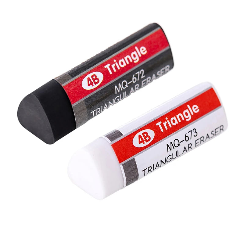 2-8-32 pcs Lytwtw's Stationery 4B Triangle Novelty Erasers Rubber Kawaii School Office Supplies Creative Eraser