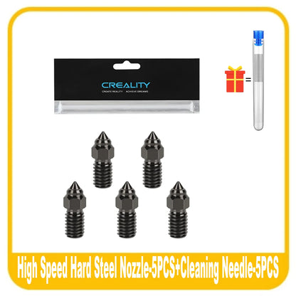 Creality Ender 3 V3 SE Nozzle Kit High Speed Hard Steel Nozzle 0.2/0.4/0.6/0.8/1.0mm 3D Printer for Ender3 V3 SE/Ender 7/Ender 5