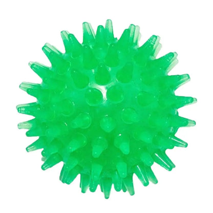 Pet Dog Toys Cat Puppy Sounding Toy Polka Squeaky Tooth Cleaning Ball TPR Training Teeth Chewing Toy Thorn Balls Pet Accessories