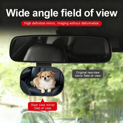 New Car Rearview Mirror Wide View Safety Mirror For Windshield Infant Car Seats Clear Reflection 360-Degree Rotatable Adjustable