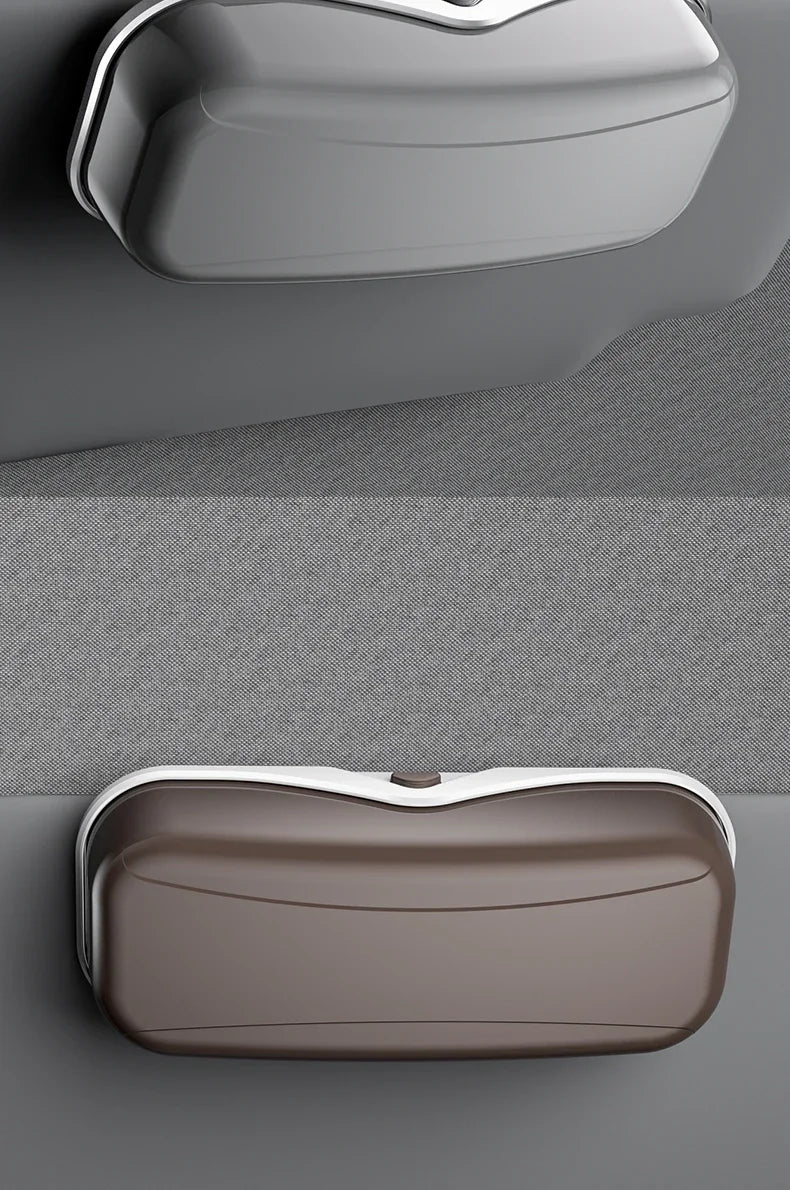 Multifunctional Car Sun Visor Glasses Holder, Portable Eyeglass Storage Box
