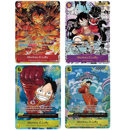 Anime One Piece OPCG English Version Monkey.D.Luffy Straw Hat Crew Portgas.D.Ace Whitebeard Pirates Collection Proxy Cards