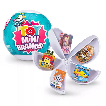5 Surprise Mini Brands Series 1 by ZURU Mystery Real Miniature Collectible Toy Capsule Anime Figure Toy Birthday Surprise Gift