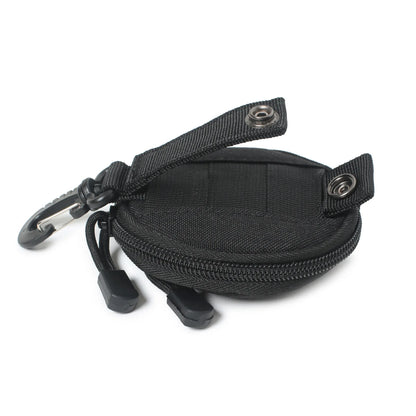 1000D New Outdoor Casual Men Coin Wallet Portable Mini Money Coin Pouch Keys Holder Waist Bag Round Small Case Zipper Wallet