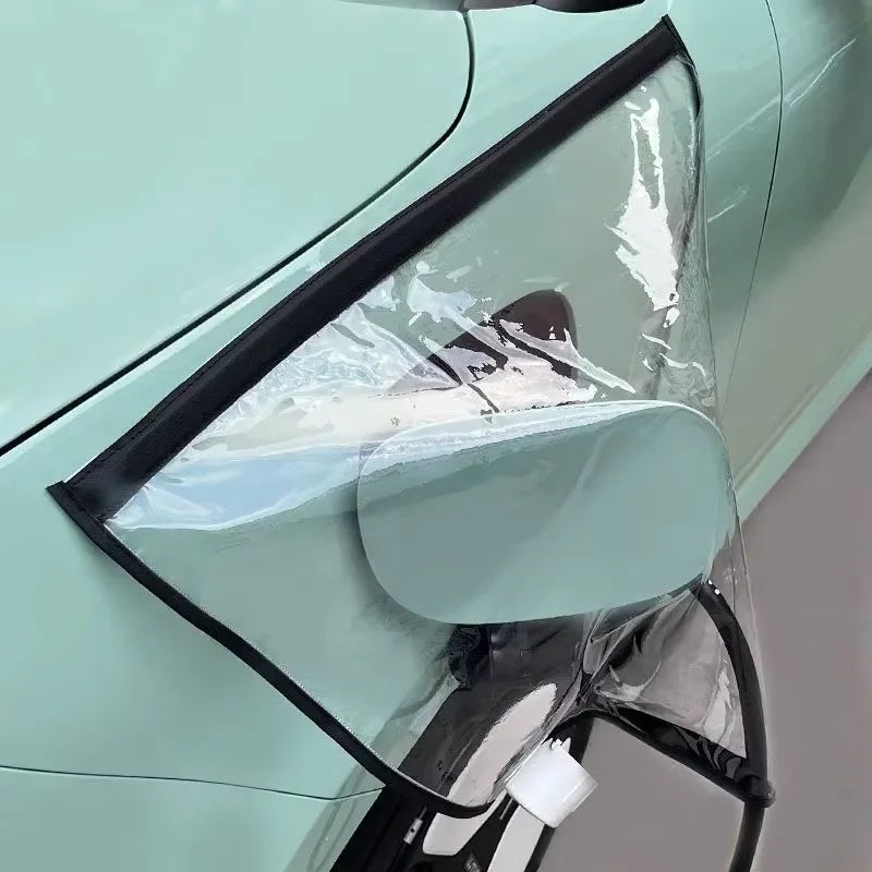 Waterproof Dustproof EV Charging Port Cover, Universal Fit for All Tesla/Nissan/Ford EV & PHEV, Anti-Snow Rain Ice Protection