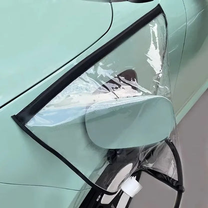 Waterproof Dustproof EV Charging Port Cover, Universal Fit for All Tesla/Nissan/Ford EV & PHEV, Anti-Snow Rain Ice Protection