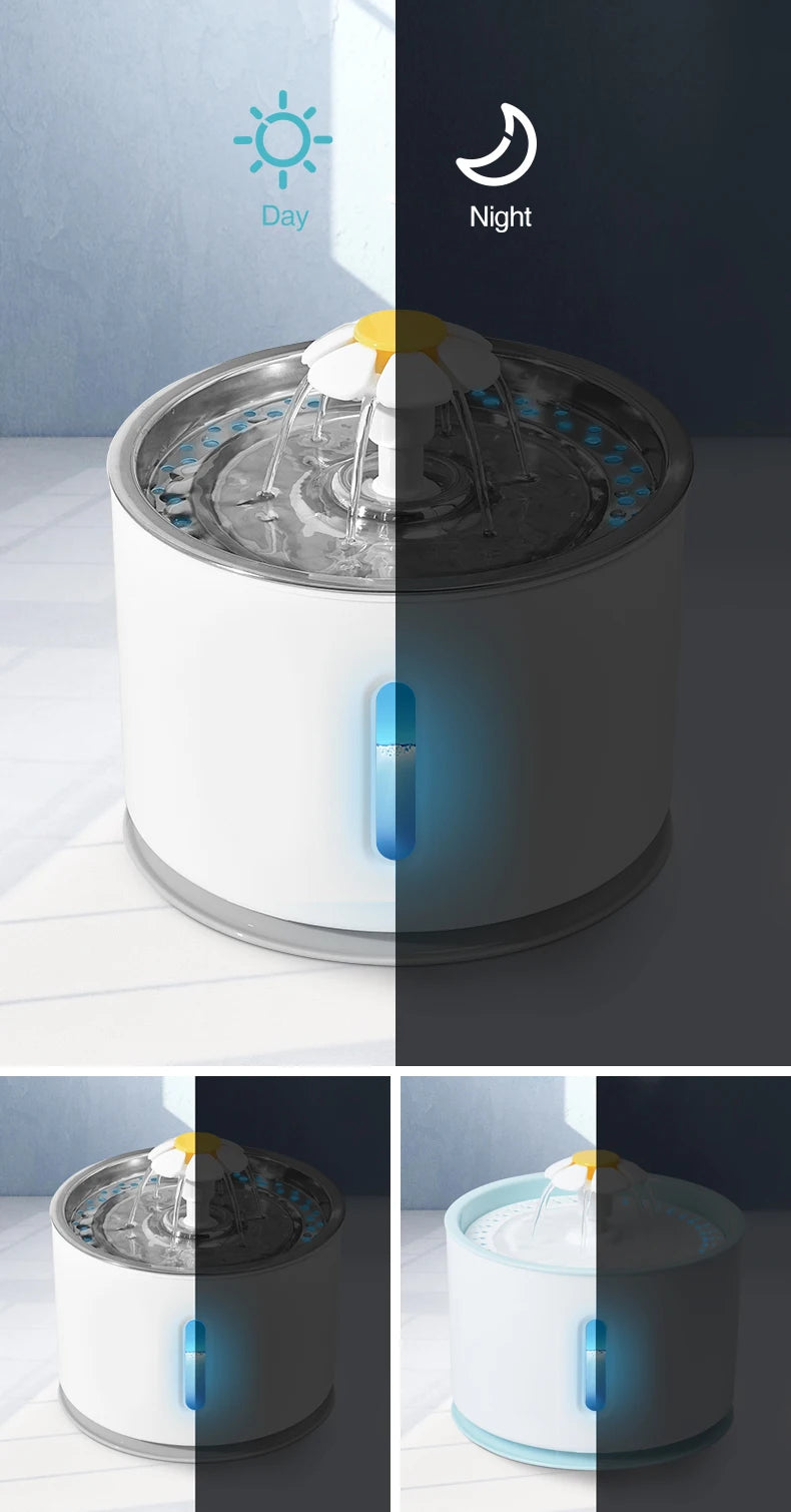 Automatic Cat Water Fountain Pet Bowl Stainless Steel Dog Water Drinking Water Dispenser Feeder Cat Accessories Pet Manufacturer