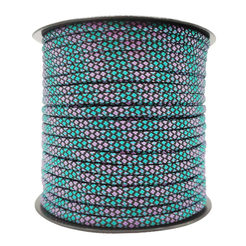 50/100M 7core umbrella rope 550 4mm outdoor polyester parachute rope camping survival umbrella tent bundled clothesline