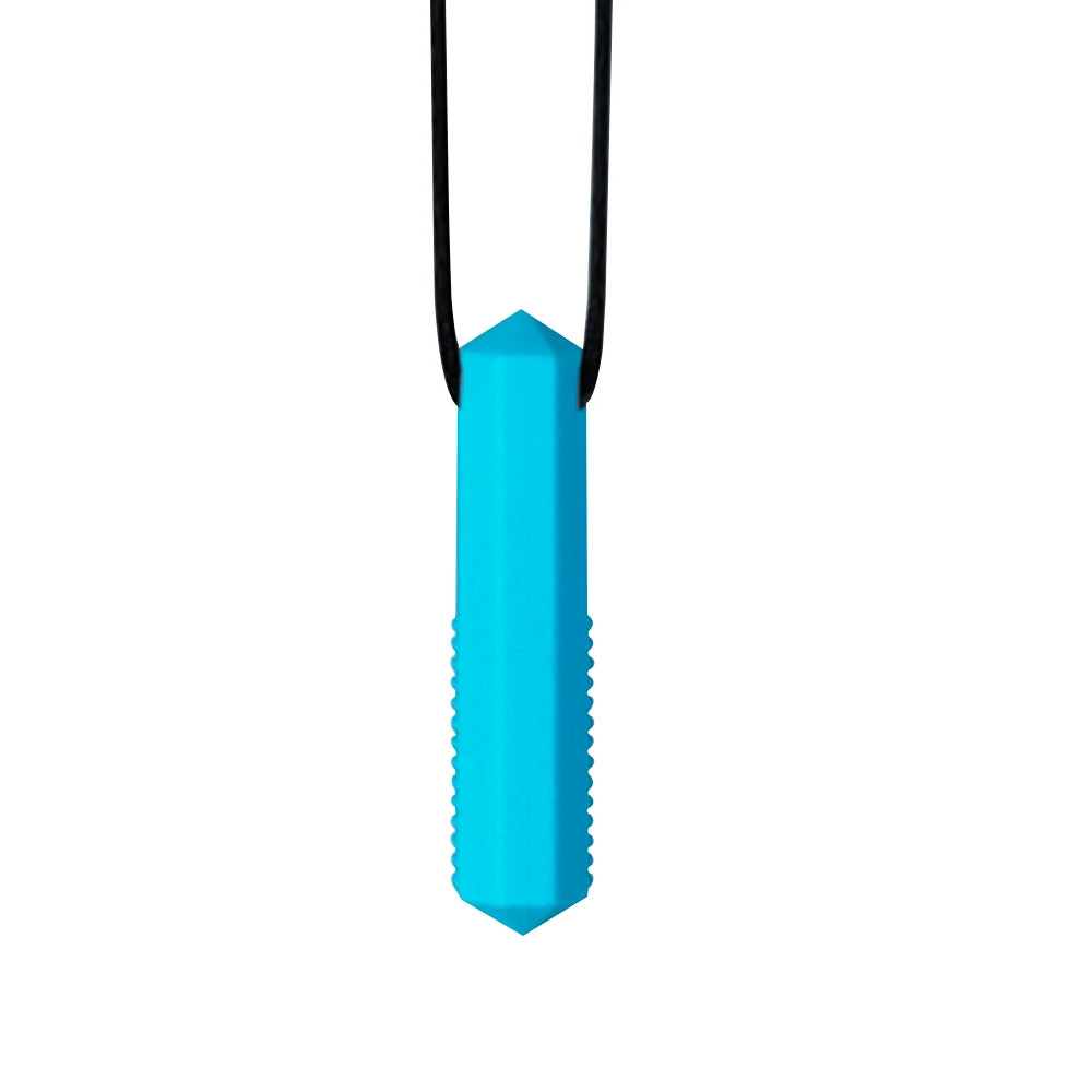 1pcs Silicone Teether Kids Chew Necklace Sensory Chewy Pendant Oral Motor Toys Therapy Tools for Autism ADHD Children's Goods