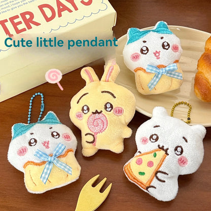 1/3 Pcs Chiikawa Cute Plush Cartoon Doll Pendant Brooch Backpack Keychain Decoration Pendant