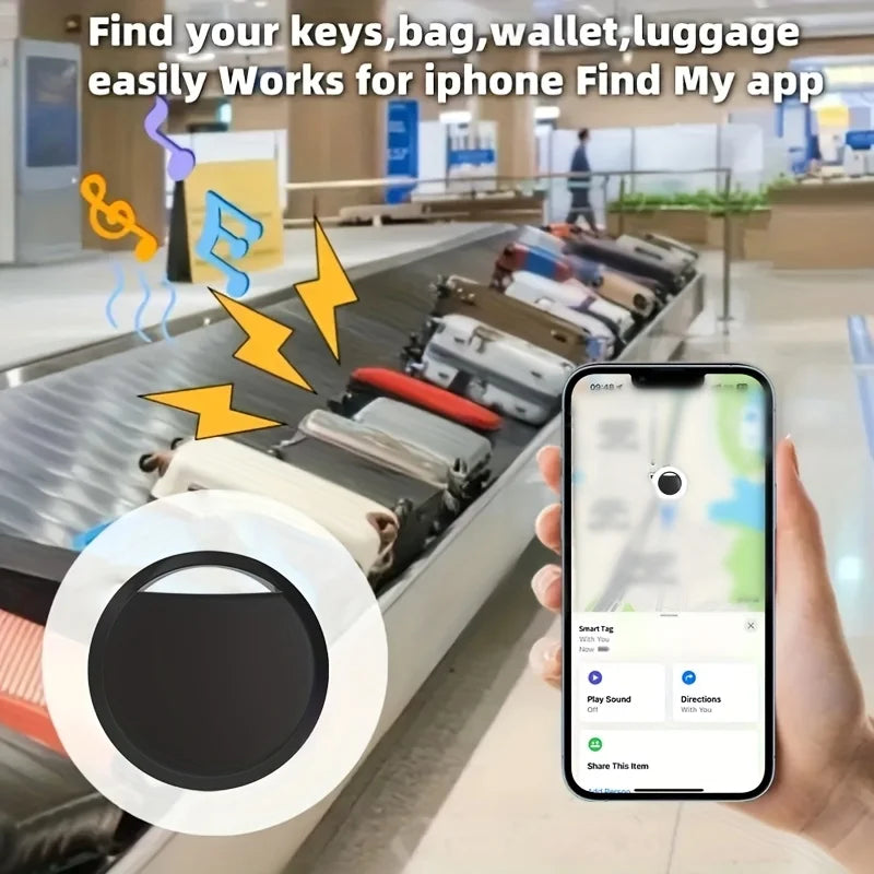 5-pack Smart Air tag(only IOS),Work with Apple Find My (iOS only), GPS Global positioning Smart tracker for key bag car wallet