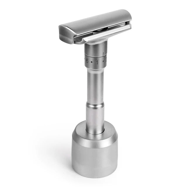 New Adjustable Safety Razor Mens Folding Shaving Double Edge Classic Safety With 5 PCS Titanium Coated Blades Shaver Razor Blade