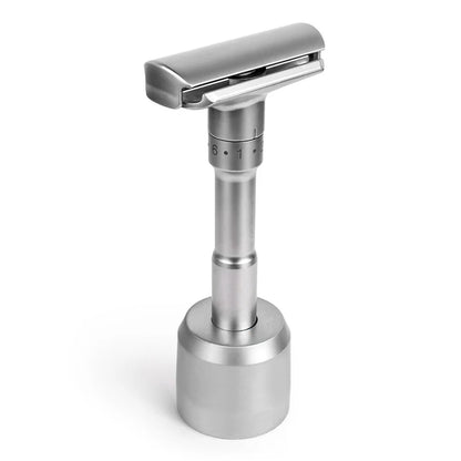 New Adjustable Safety Razor Mens Folding Shaving Double Edge Classic Safety With 5 PCS Titanium Coated Blades Shaver Razor Blade