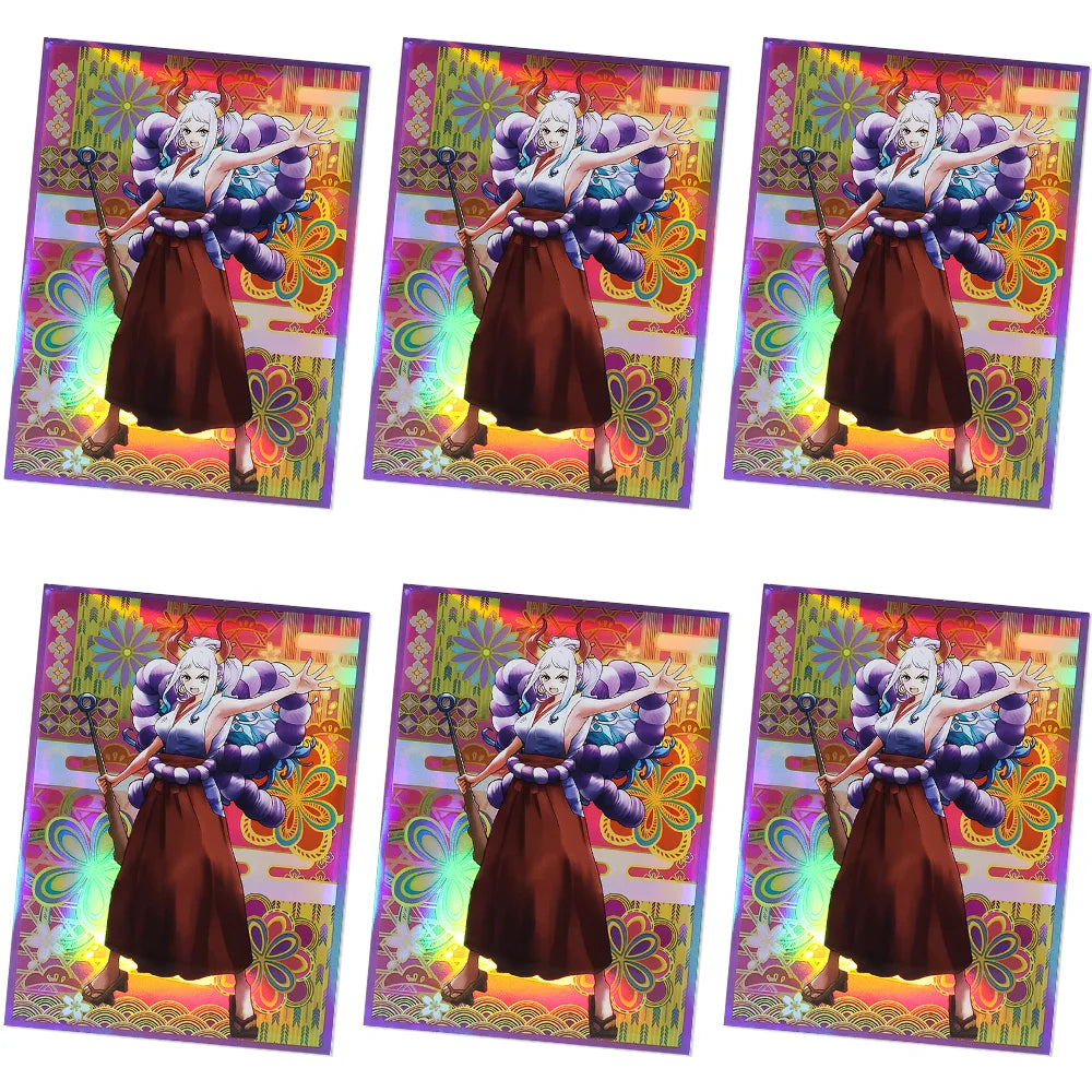 60Pcs 67x92mm Anime One Piece Card Sleeves Ace Luffy Zoro Shanks Empress Nami OPCG PTCG /MTG/PKM Trading Cards Protector Case