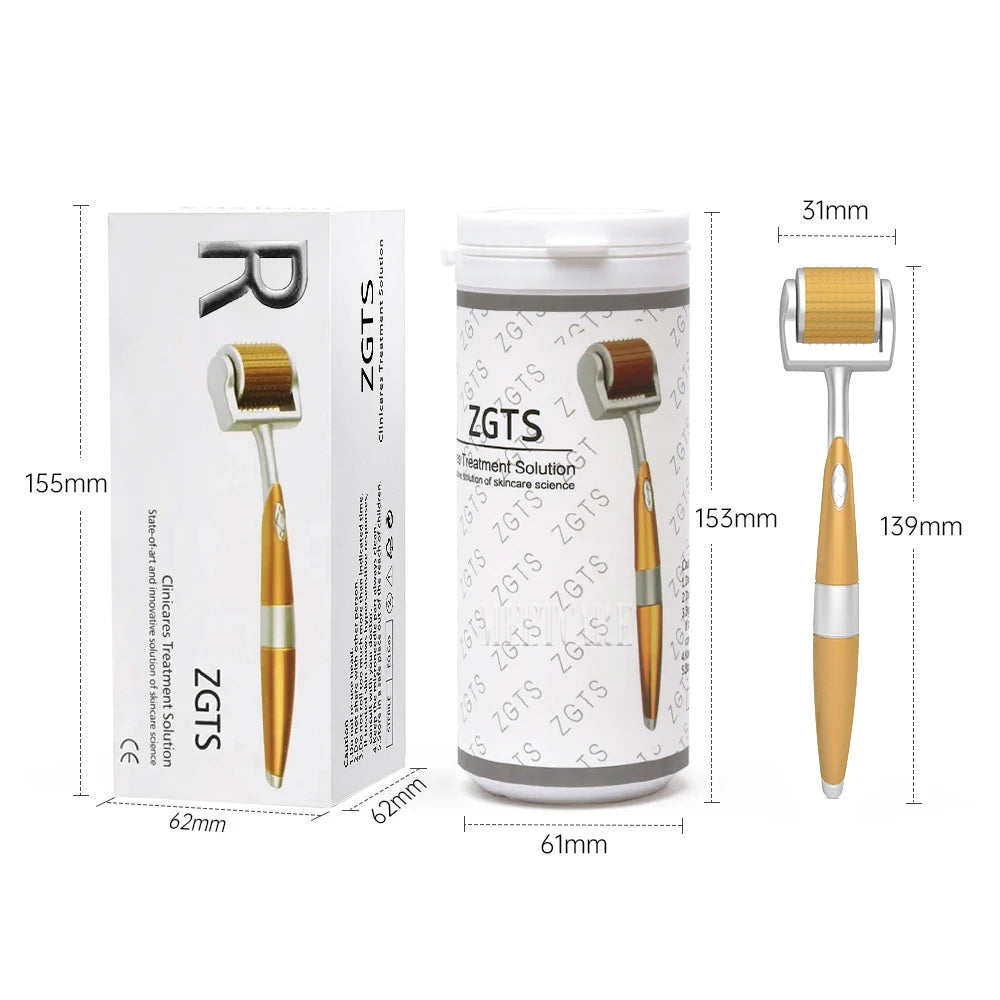 ZGTS192 Derma Roller 192pin Dermaroller Needles Beauty Microneedle for Face Body Beard Makeup Skin Care Tool 0.2mm