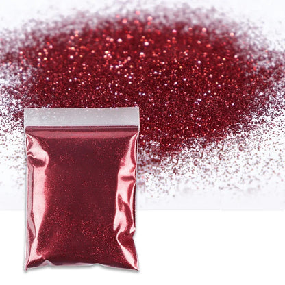 50g Extra Fine Glitter Holographic Laser Dazzling Nail Glitter Powder Art Crafts Resin Tumbler Decoration Shiny Flakes Sequins