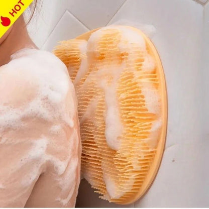 Anti-slip Foot Wash Brush Rub Back Brush Bathroom Tools Foot Massage Pad Shower Massage Mat Exfoliating Bath Pad Bath Sponge
