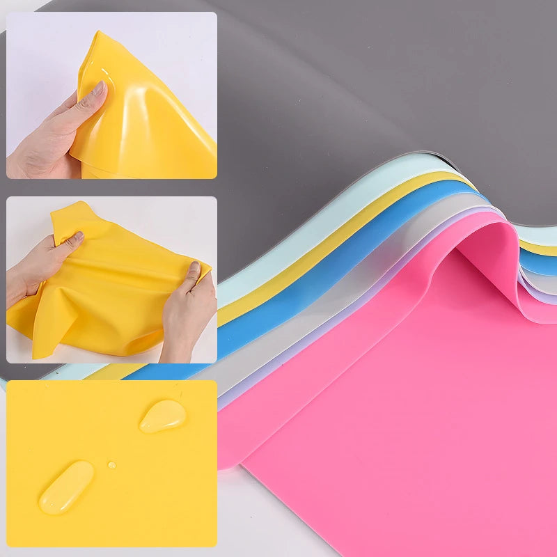 50X40/60X40cm Large Silicone Table Mat High Quality Waterproof Placemat Resin Pad for DIY Jewelry Making Accessories Baking Mat