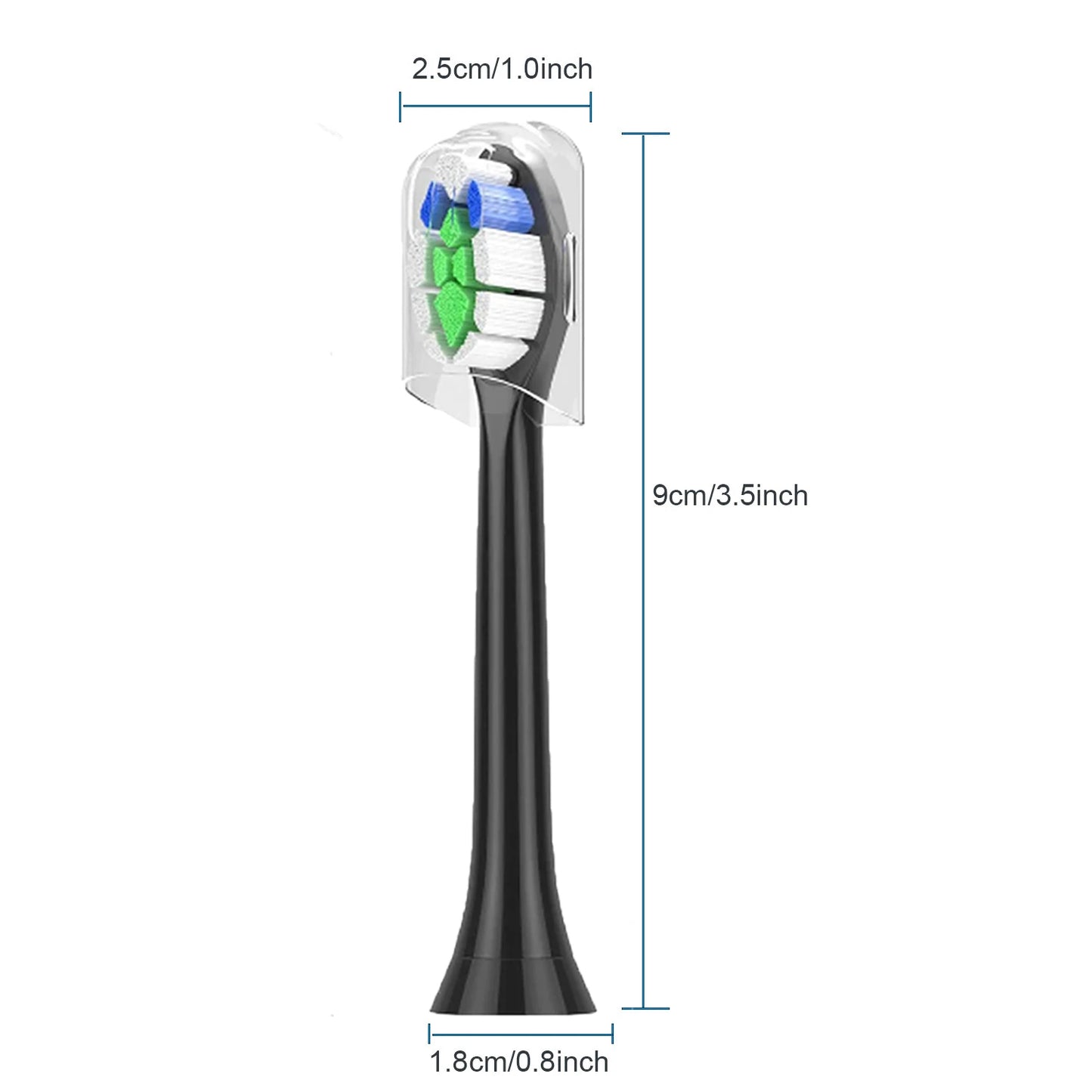 2-20 Pack Replacement Toothbrush Heads Compatible with Philips Sonicare Electric Toothbrush Heads 4100 6500 6100 7500 5300 1100